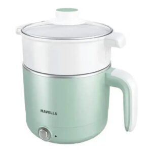Havells Capture 1.2 Ltr Multi Cook Kettle with Steamer Basket