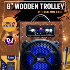 Wooden Trolley Speaker
