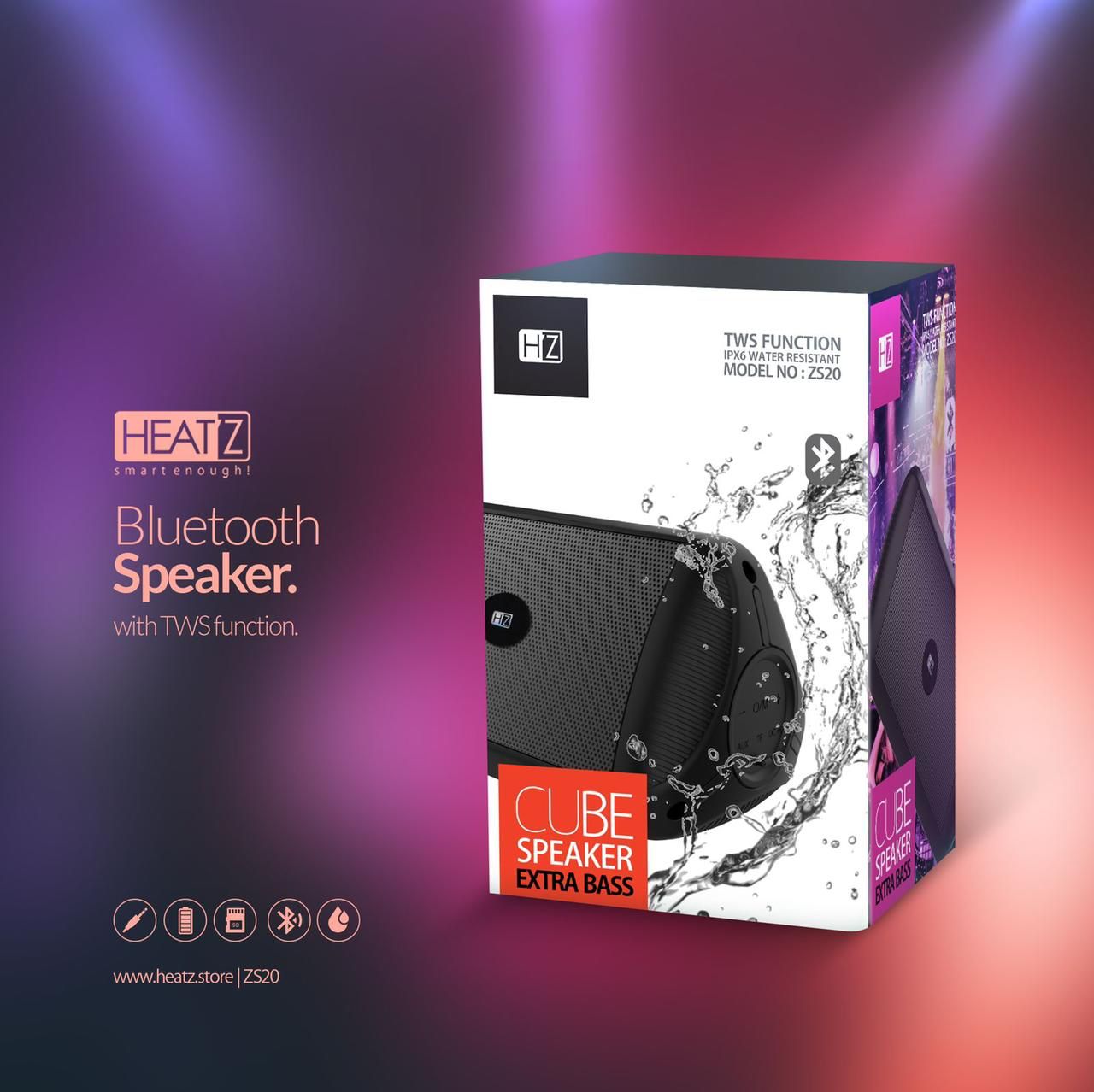 Bluetooth Cube Speaker